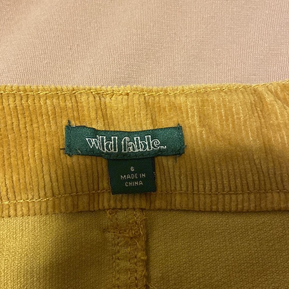 Orange corduroy mini skirt - Picture 3 of 3